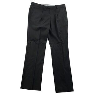NWT Pierre Loren Mens Esward 2B Dress Pants Size 39x29 Black Workwear Straight L